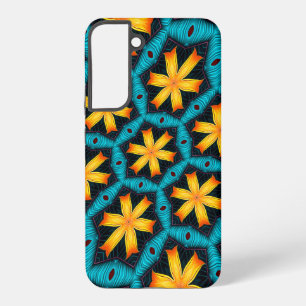 Cute Abstract Flowers Pattern Samsung Galaxy Case