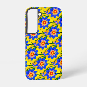 Cute Abstract Flowers Pattern Samsung Galaxy Case