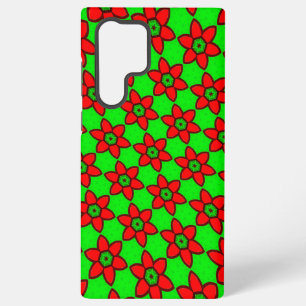 Cute Abstract Flowers Pattern Samsung Galaxy Case