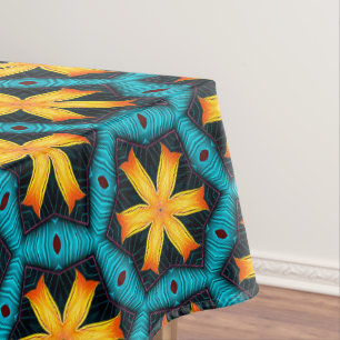 Cute Abstract Flowers Pattern Tablecloth