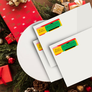 Cute Abstract Geometric Pattern Merry Christmas