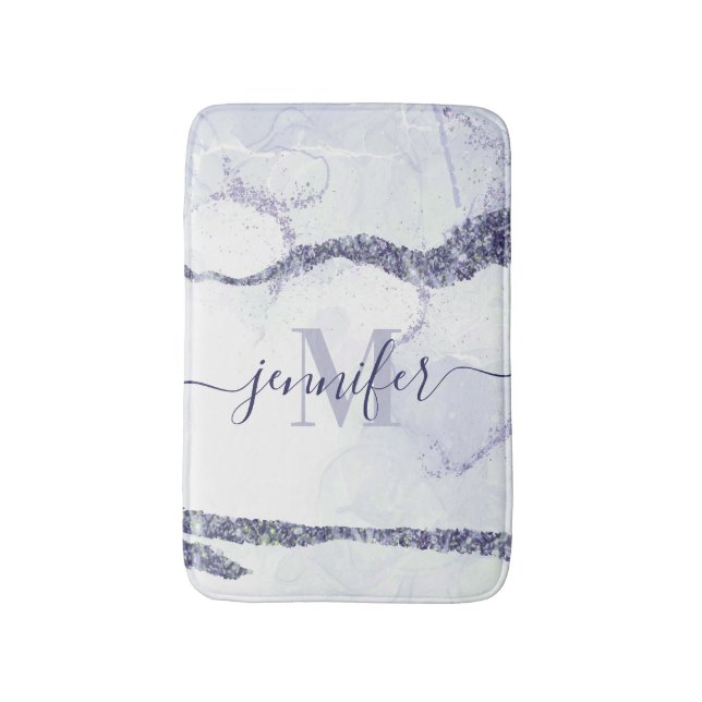 Cute Abstract Glitter Bath Mat (Front Vertical)