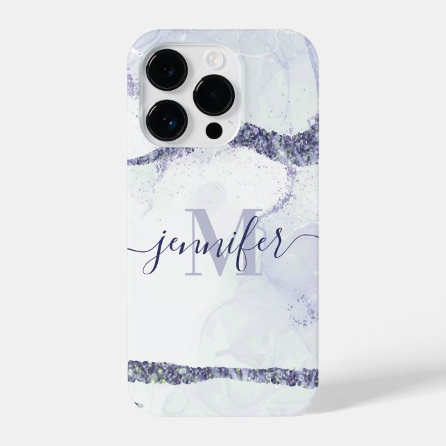 Cute Abstract Glitter iPhone Case (Back)