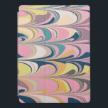 Cute Abstract Marble Paint Swirl in Pink iPad Pro Cover<br><div class="desc">Protect your tablet in style with this Colourful Abstract Paint Swirls Initial iPad Pro Cover.</div>