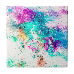 Cute Abstract Painting Tile