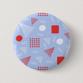 Cute abstract pattern 6 cm round badge