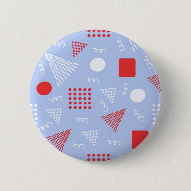 Cute abstract pattern 6 cm round badge (Front)