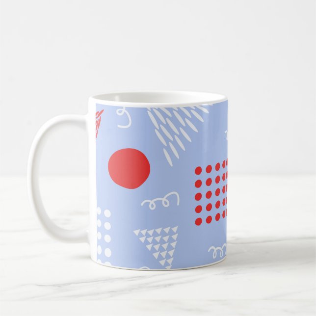 Cute abstract pattern coffee mug (Left)