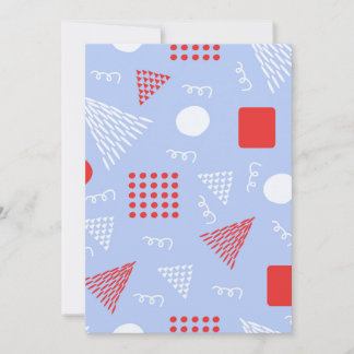 Cute abstract pattern invitation
