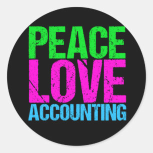 Cute Accountant Classic Round Sticker
