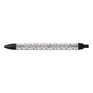 Cute Accountant Numbers Professional Personalised Black Ink Pen