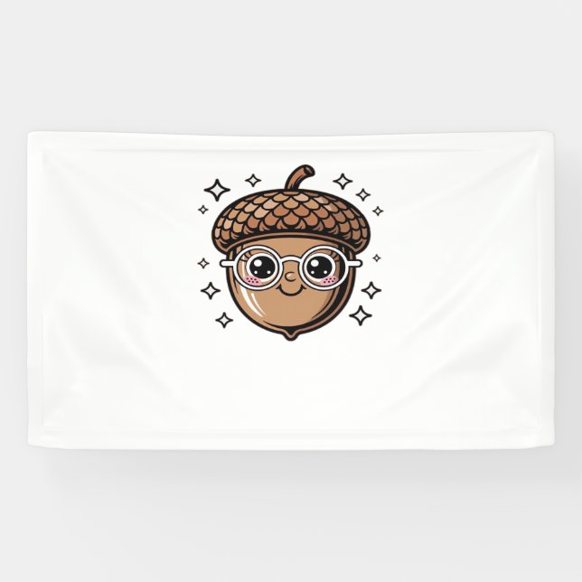 cute acorn Classic T-Shirt Banner (Horizontal)