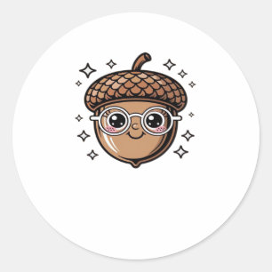 cute acorn Classic T-Shirt Classic Round Sticker
