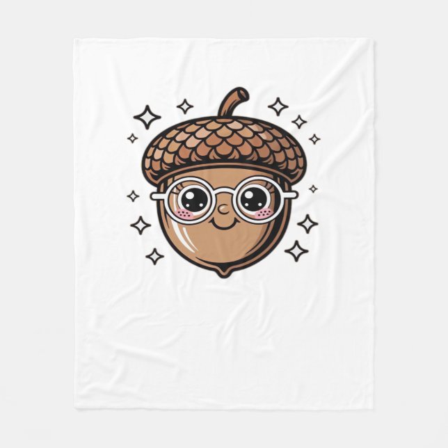 cute acorn Classic T-Shirt Fleece Blanket (Front)