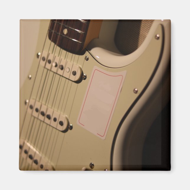 Cute Acoustic Guitar Magnet (Front)