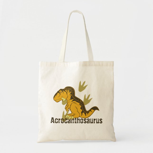 Cute Acrocanthosaurus Tote Bag (Front)