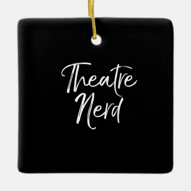 Cute Acting Acter Lover Actor Actress Nerd Ceramic Ornament (Front)