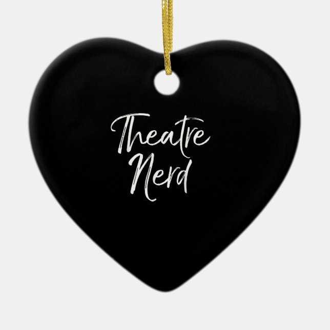Cute Acting Acter Lover Actor Actress Nerd Ceramic Tree Decoration (Front)