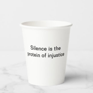cute activism quote paper cups
