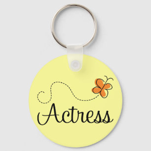 Cute Actress Butterfly Logo Gift Key Ring