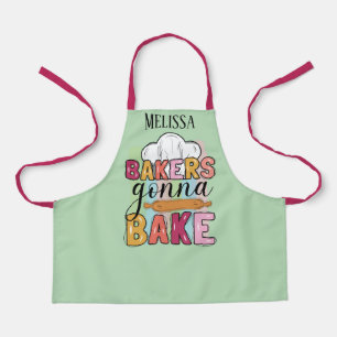 Cute add name bakers gonna bake girls apron
