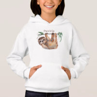 cute add name sloth lovers Hoodie