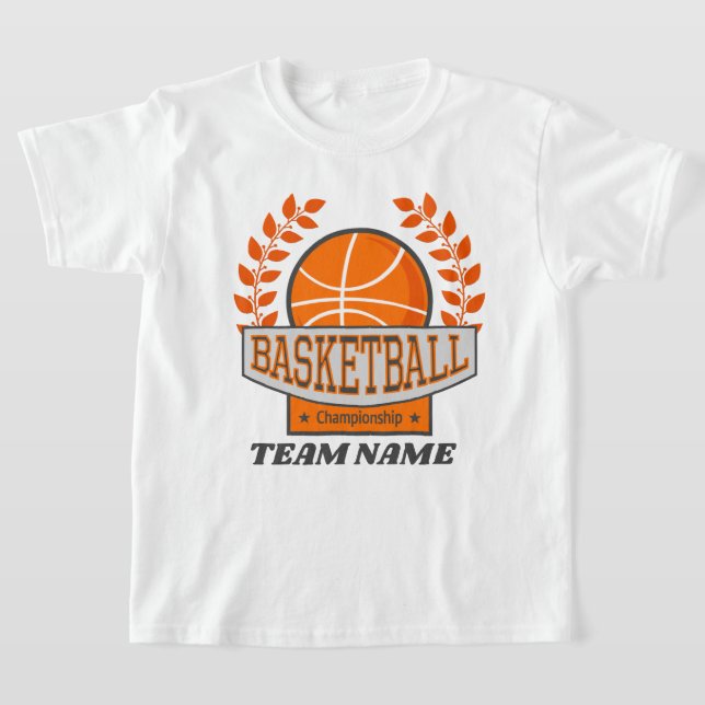 Cute add team name basketball Championship T-Shirt (Laydown)