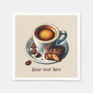 Cute add your text coffee  napkin