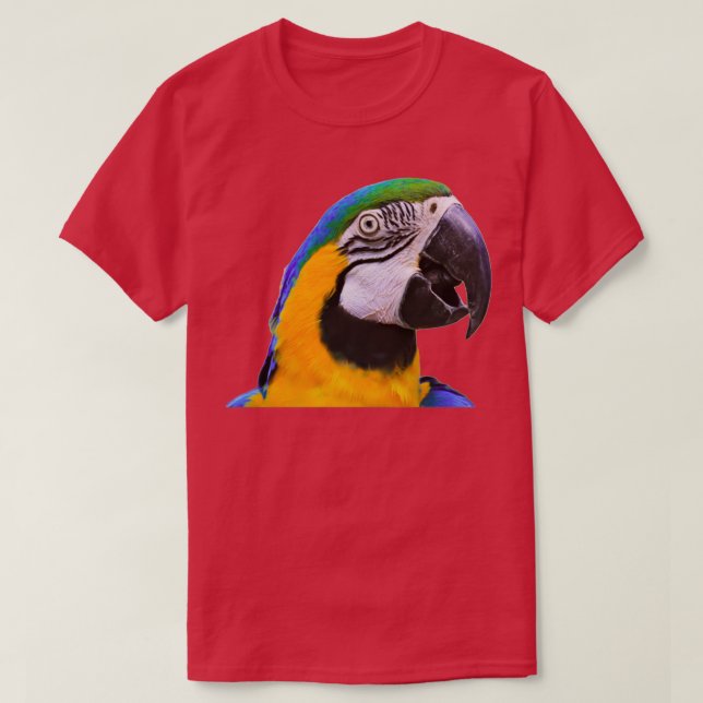 Cute adorable and colourful Macaw Bird T-Shirt (Design Front)