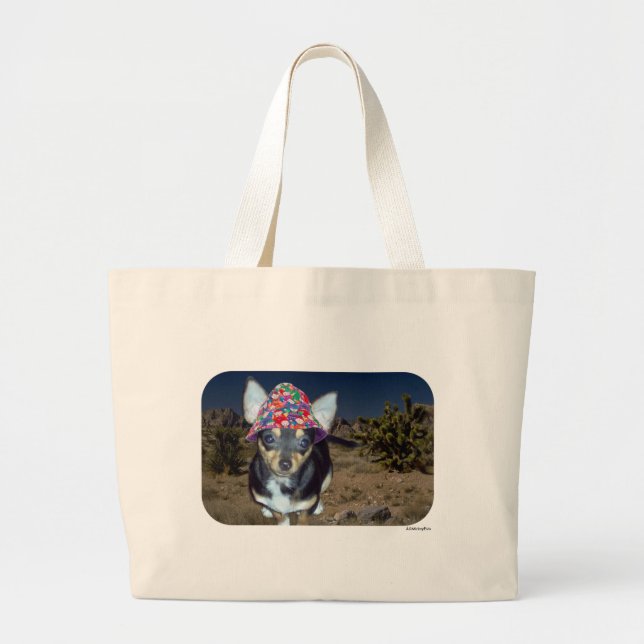 Cute Adorable AngelPearlGirl Large Tote Bag (Front)