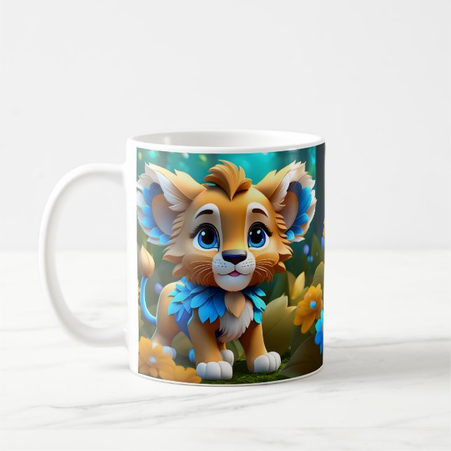Cute Adorable Baby Animals Coffee Mug (Left)