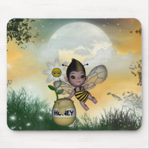 Cute Adorable Baby Bumble Bee Honey Mouse Mat