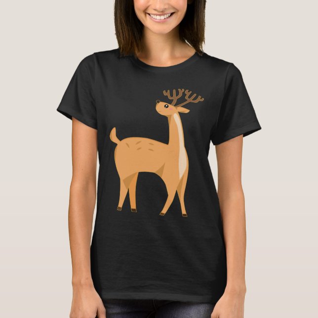 Cute Adorable Baby Deer Children Adult T-Shirt (Front)