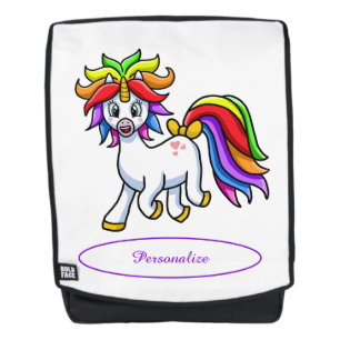 Cute & Adorable Baby Unicorn Magic Rainbow Colours Backpack