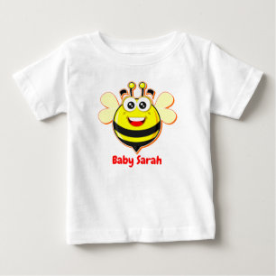 Cute Adorable Bee and Seal Cub Graphic Baby T-Shirt