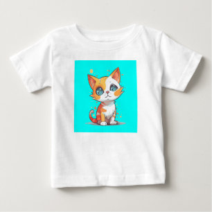 Cute Adorable Brown Cat Baby T-Shirt