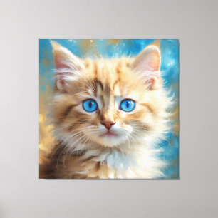 Cute Adorable Cat-37823 Canvas Print