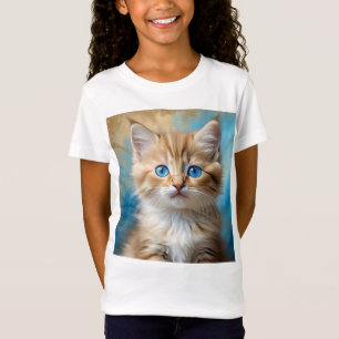 Cute Adorable Cat Portrait T-Shirt