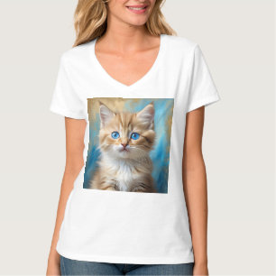 Cute Adorable Cat Portrait T-Shirt