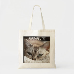 Cute Adorable Close-up Cat Picture Tote Bag