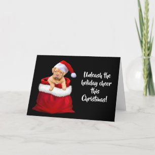 Cute & Adorable Dog Christmas Card