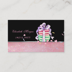Cute Adorable  Elegant Macarons,Bakery Business Card