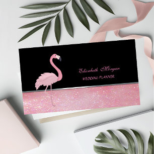 Cute Adorable Elegant ,Pink Flamingo Business Card