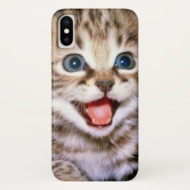 Cute Adorable Fluffy Kitten Case-Mate iPhone Case (Back)