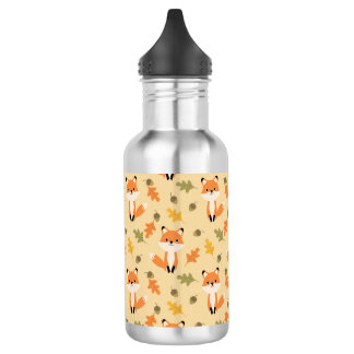 Cute-Adorable Fox Pattern 532 Ml Water Bottle
