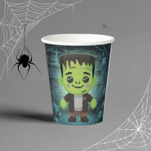Cute Adorable Frankenstein Paper cup