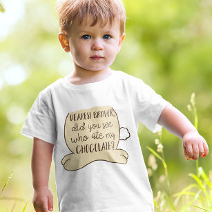 Cute Adorable Funny Easter Bunny Quote Typography Toddler T-Shirt