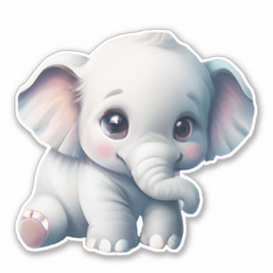 Cute Adorable Kawaii Baby Elephant