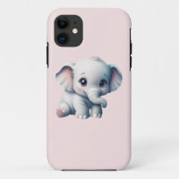 Cute Adorable Kawaii Baby Elephant  