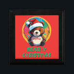 Cute Adorable Kawaii Chibi Bear-y Christmas Bear Gift Box<br><div class="desc">Can you handle the adorable overload of this Christmas bear? 😍 It's almost too cute to handle! 🐻🎄Whether you're looking for the perfect holiday decoration or just need a dose of cuteness in your life, this bear is sure to brighten up your day. Who else is obsessed with kawaii designs...</div>